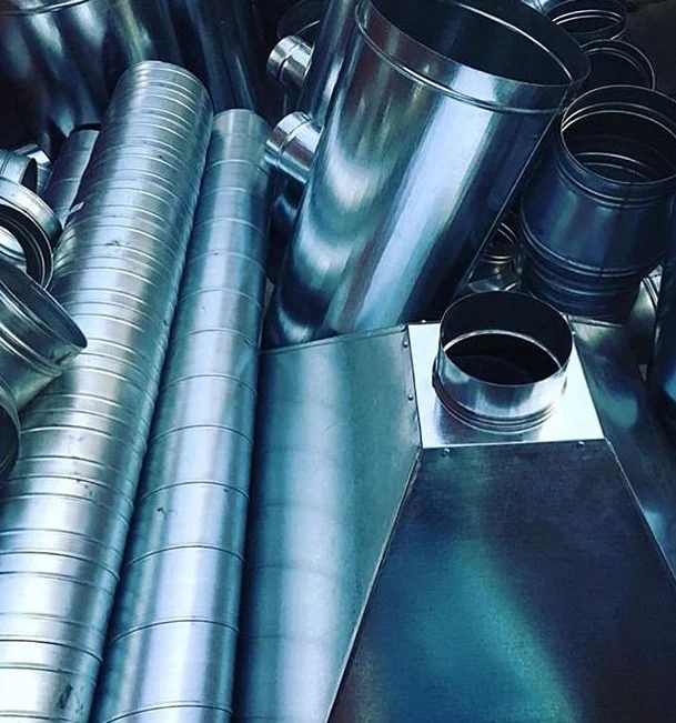 Is square galvanized channel suitable for air conditioning or round spiral channel?