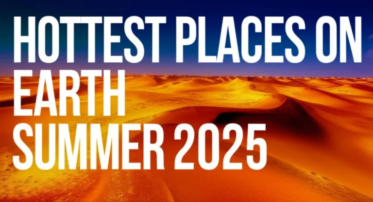 گرم ترین نقاط زمین در تابستان 2025